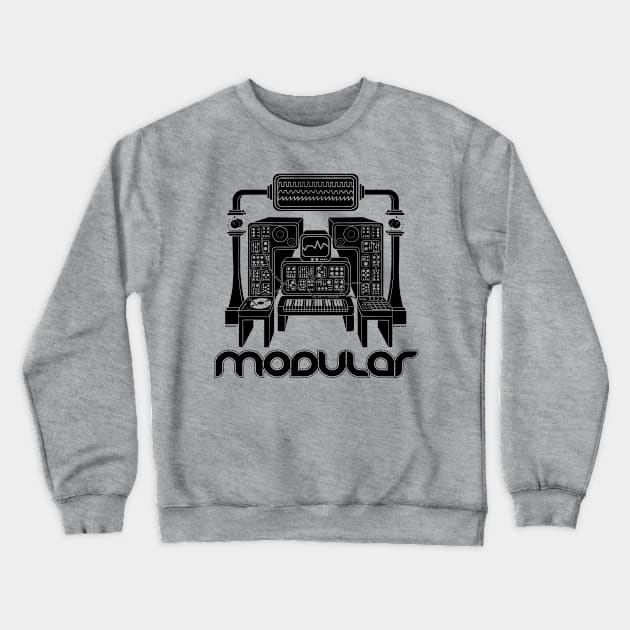 Modular Synthesizer Musician Crewneck Sweatshirt by Mewzeek_T